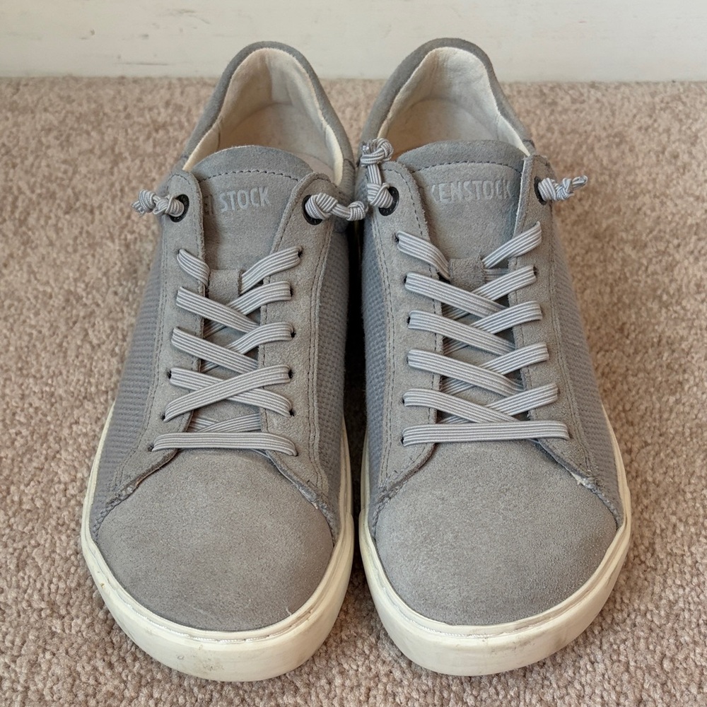 Birkenstock women’s  Gray Suede Low-Top Sneakers